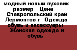модный новый пуховик 44-46 размер › Цена ­ 2 000 - Ставропольский край, Лермонтов г. Одежда, обувь и аксессуары » Женская одежда и обувь   